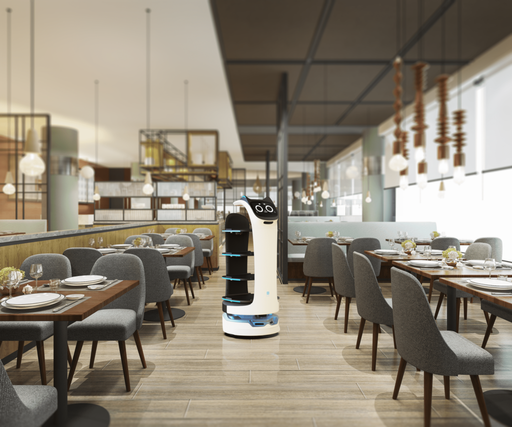 Robot de service BellaBot au restaurant