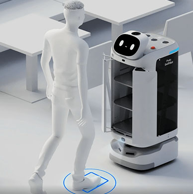 Swiftbot Serviceroboter erkennt Gäste