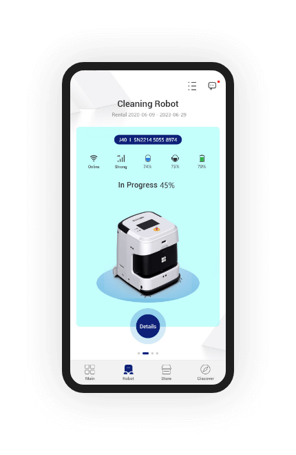 J40 Reinigungsroboter app Steuerung