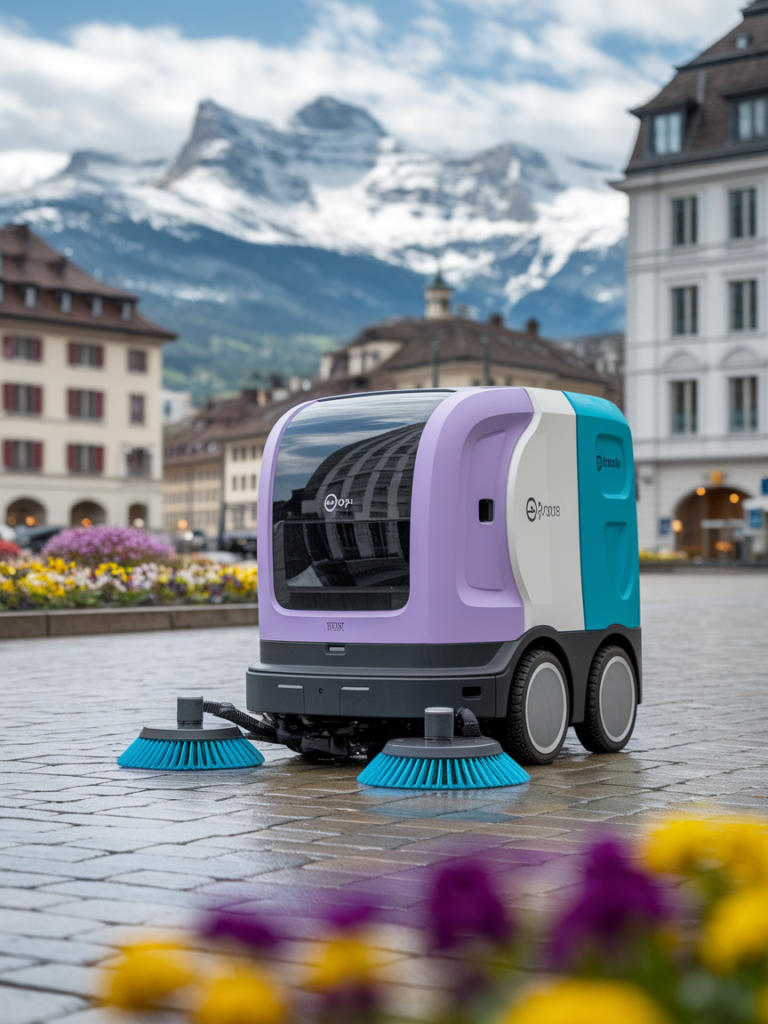 Sebotics Outdoor Reinigungsmaschine autonom für nachhaltiges Stadtbild