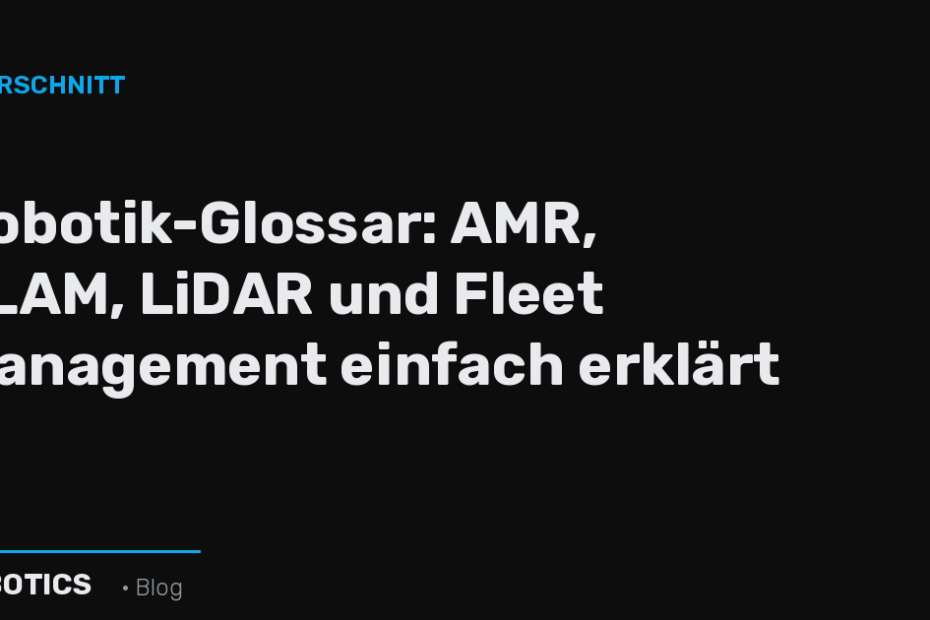 Robotics Glossary – SEBOTICS